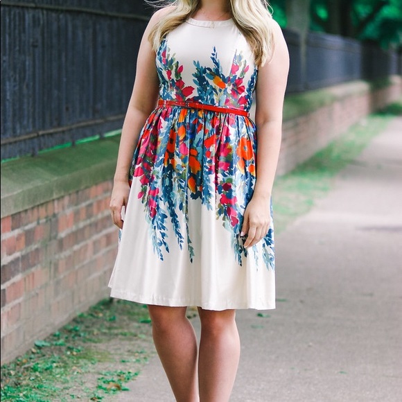Modcloth Dresses & Skirts - What's the Zeal? Floral Dress in Flower Box
